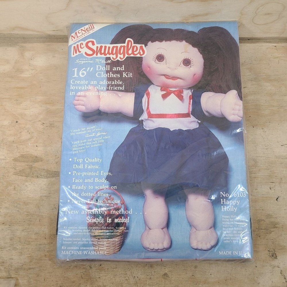 16" Doll And Clothes Kit Happy Holly McSnuggles 6103 Suzanne McNeill